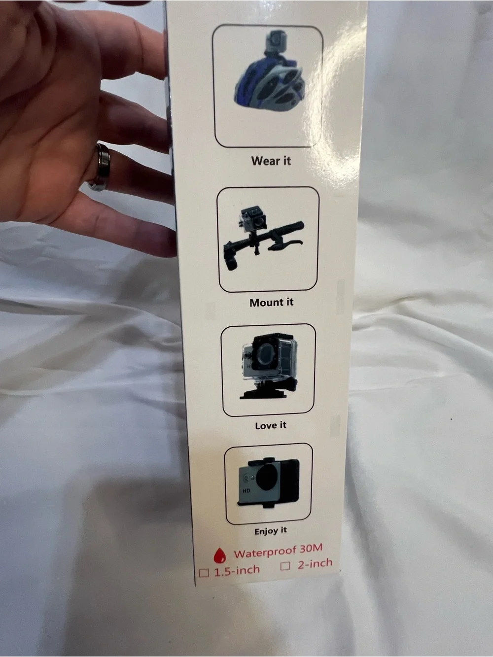 Black Sports Action Camera - Full HD 1080p